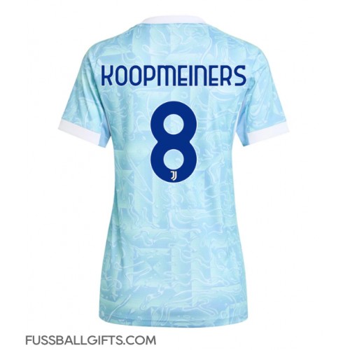 Juventus Teun Koopmeiners #8 Fußballbekleidung Auswärtstrikot Damen 2025-26 Kurzarm